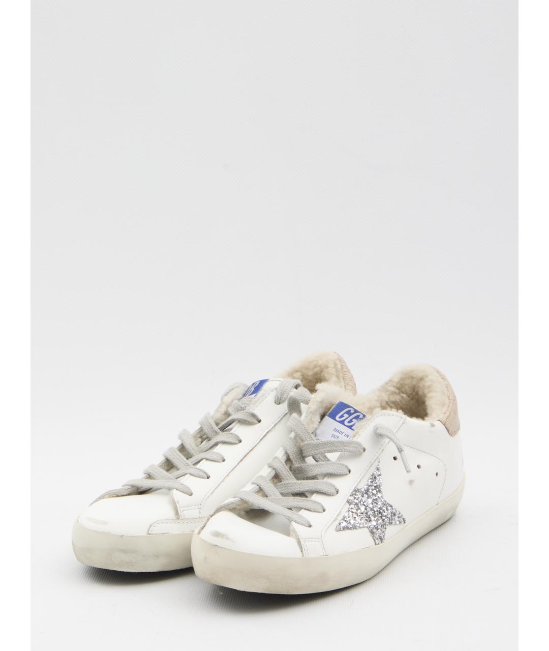 GOLDEN GOOSE DELUXE BRAND Белые кожаные кеды, фото 2