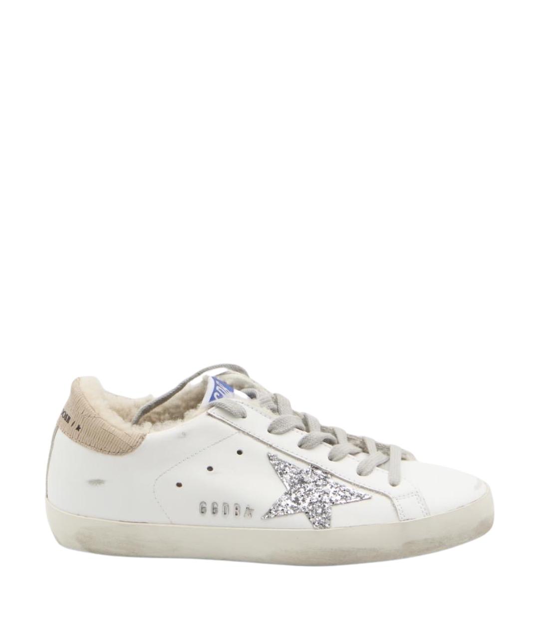 GOLDEN GOOSE DELUXE BRAND Белые кожаные кеды, фото 1