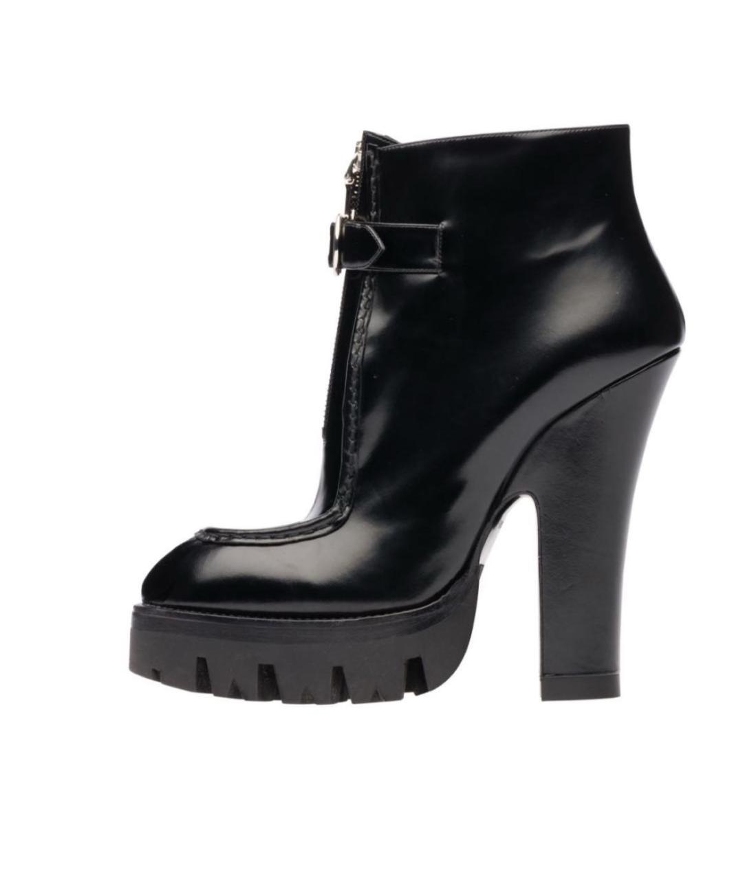 PRADA Черные кожаные ботильоны, фото 5