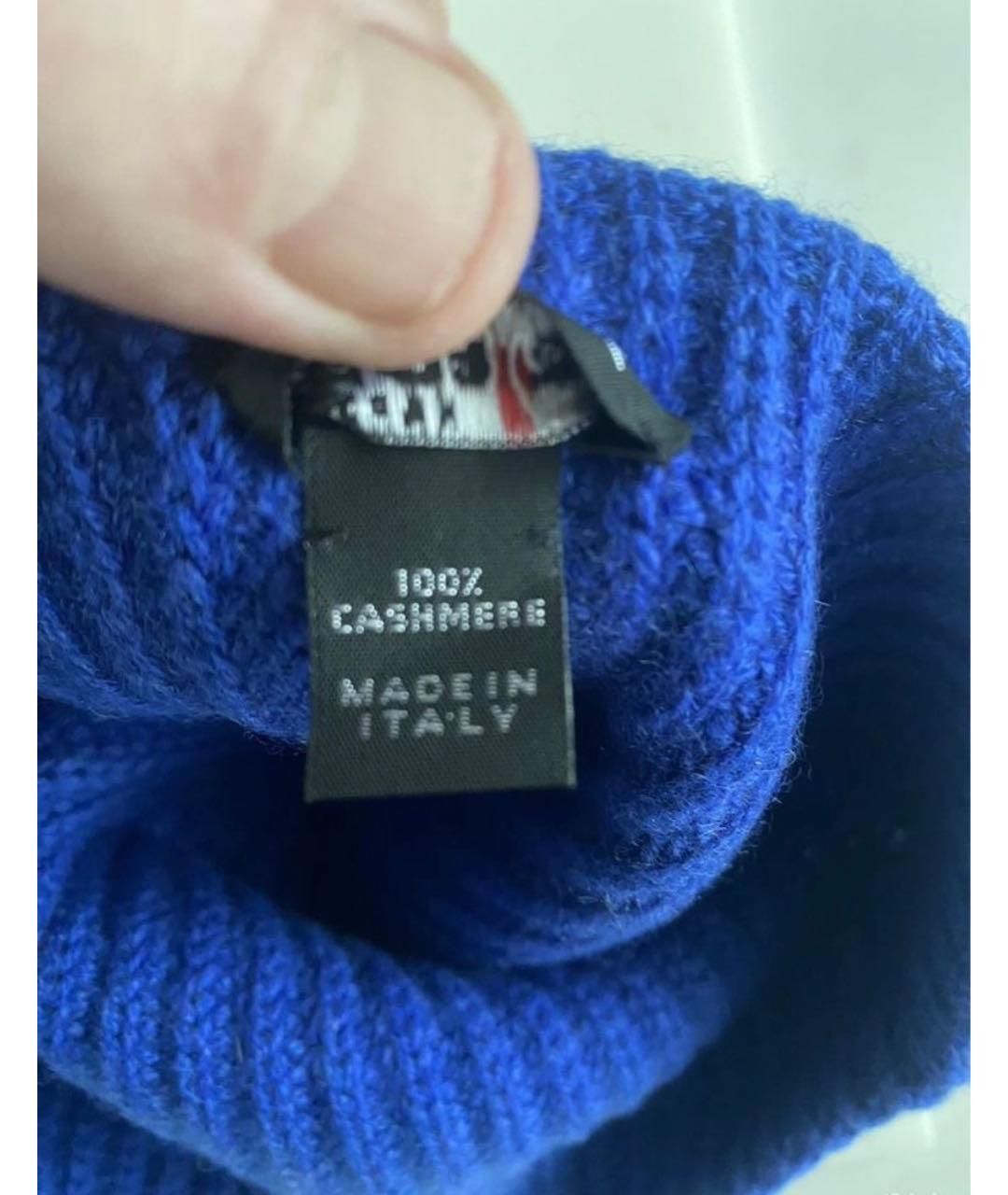 KITON Синяя кашемировая шапка, фото 3