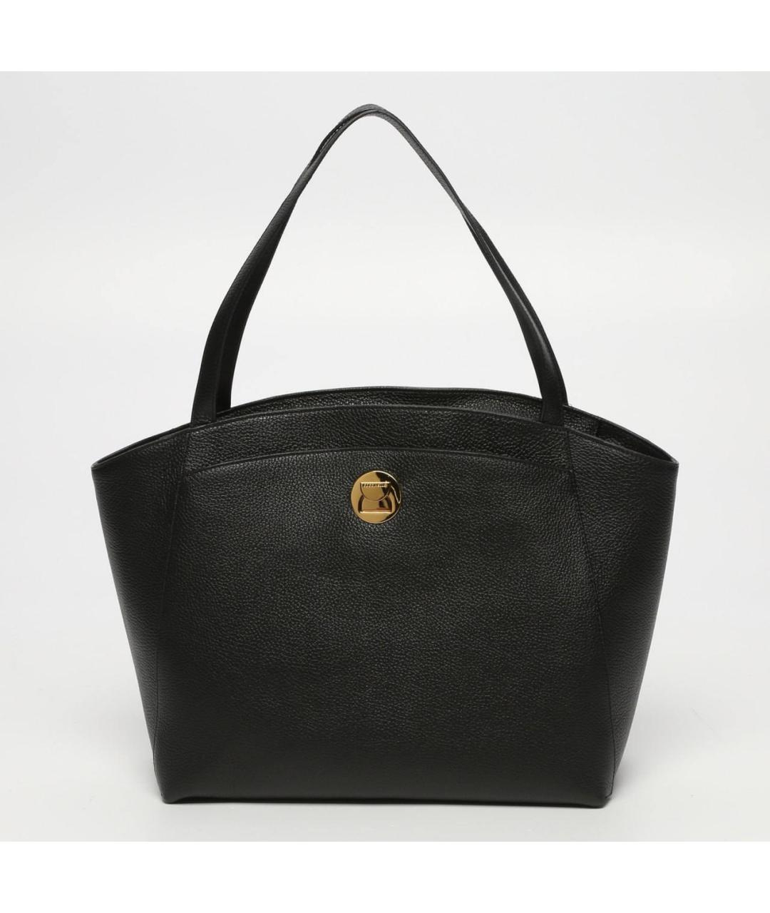 COCCINELLE Черная кожаная сумка тоут, фото 5