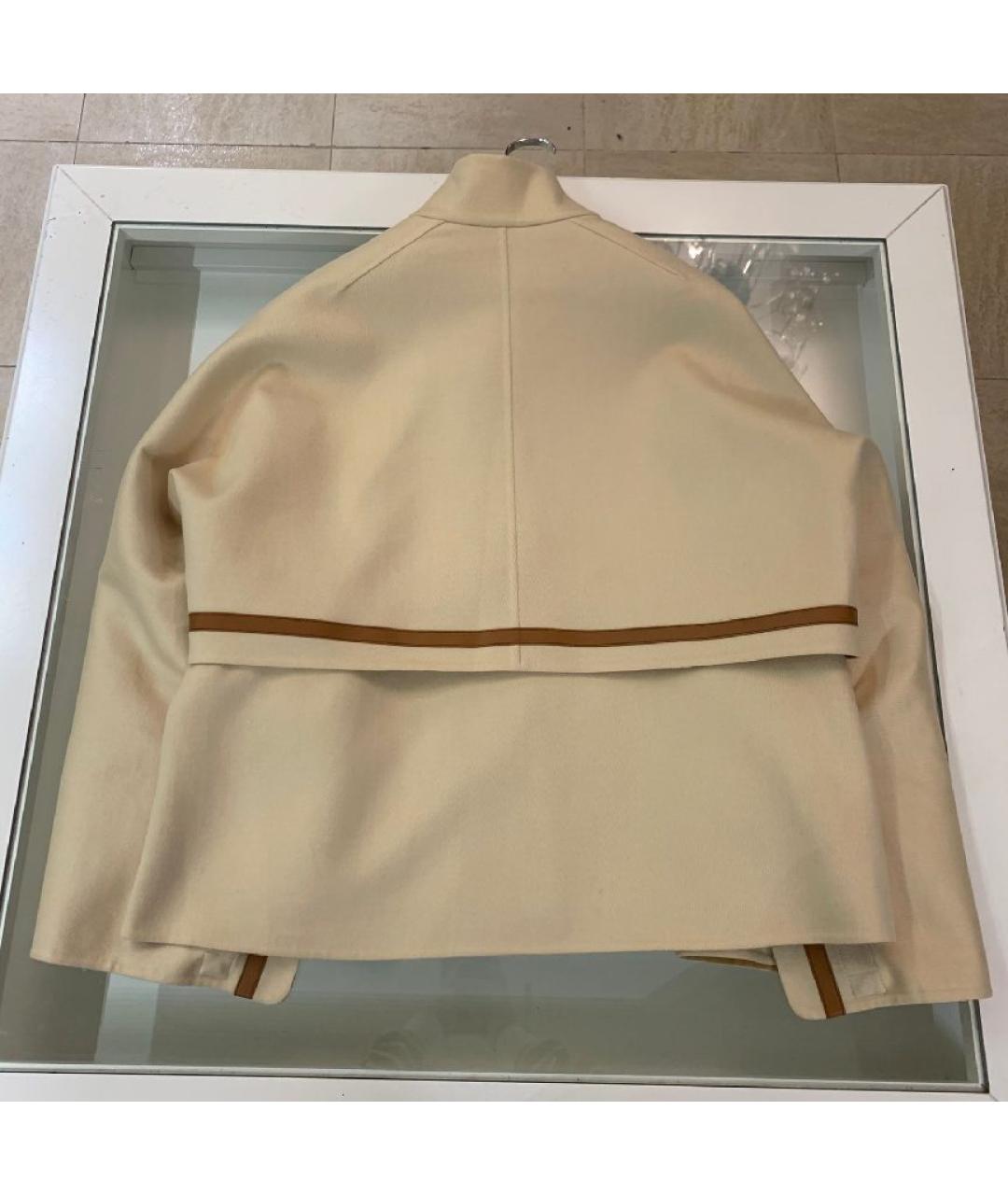 HERMES Бежевое кашемировое пальто, фото 2
