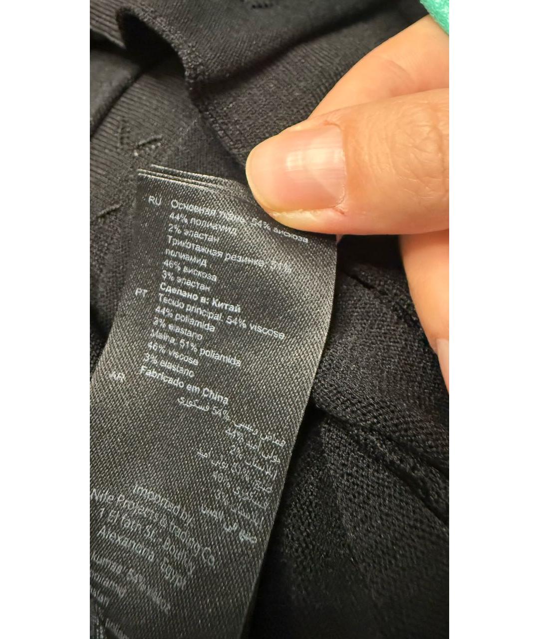 SANDRO Черное вискозное повседневное платье, фото 6