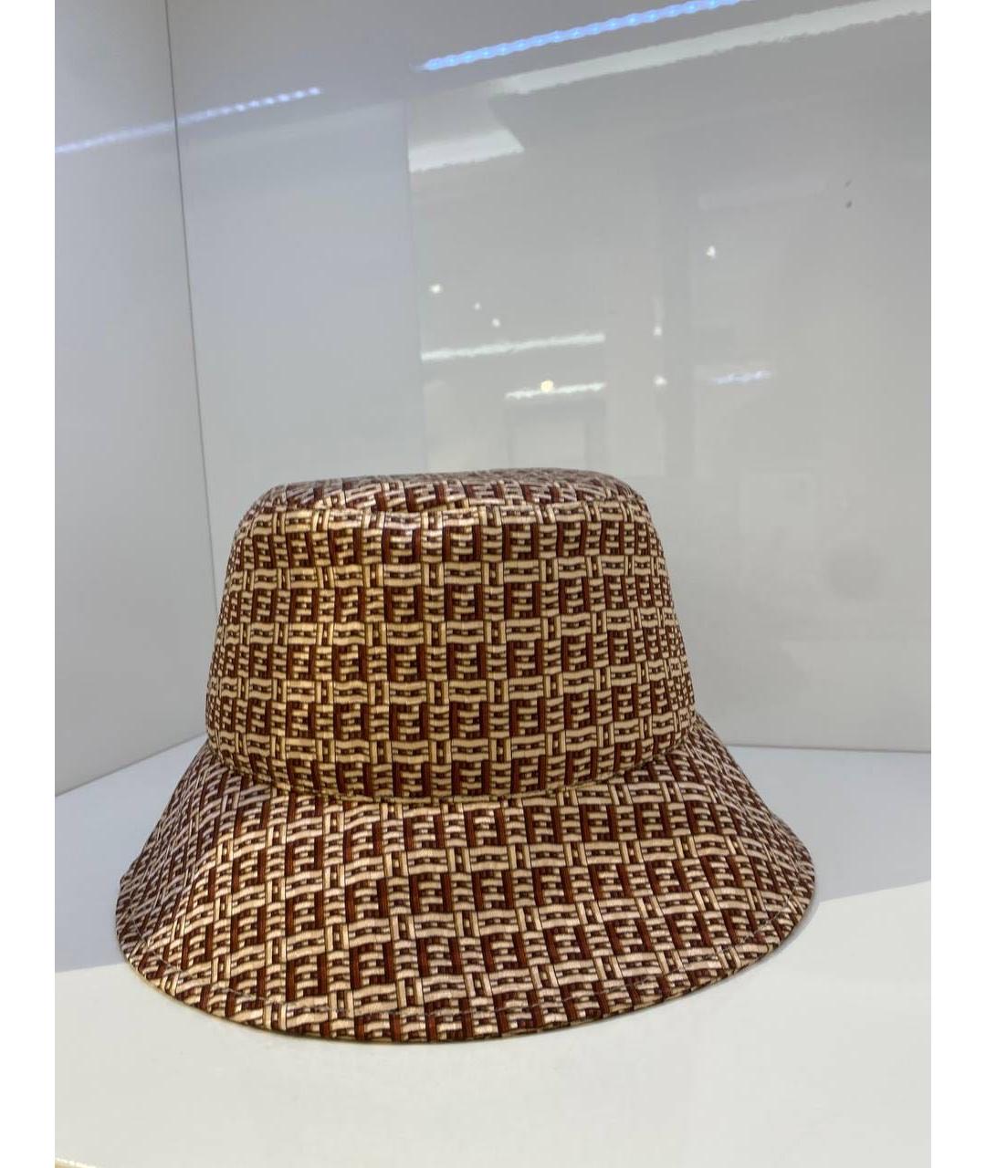 FENDI Коричневая панама, фото 3