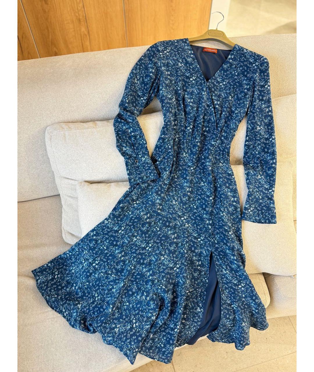 ALTUZARRA Мульти шелковое повседневное платье, фото 3