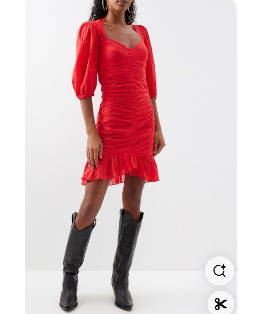 ISABEL MARANT Красное повседневное платье, фото 2