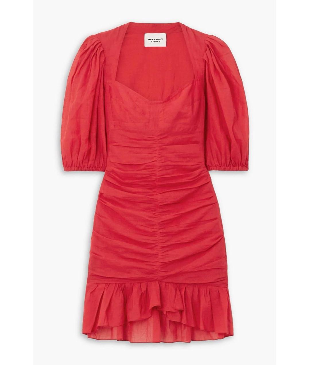 ISABEL MARANT Красное повседневное платье, фото 6