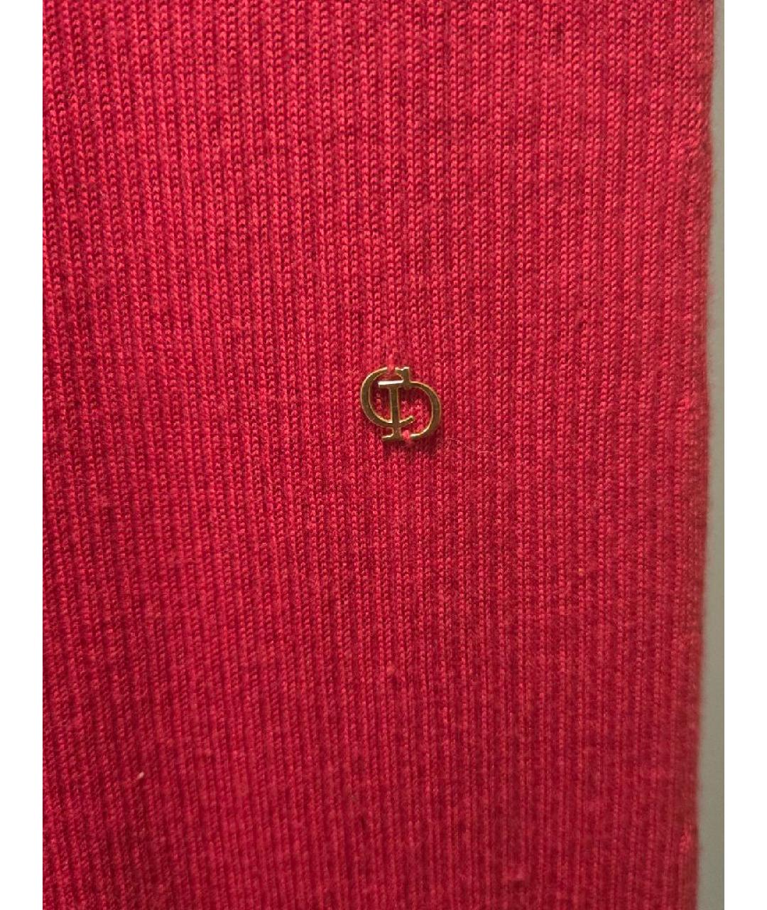 CHRISTIAN DIOR Розовое кашемировое повседневное платье, фото 2