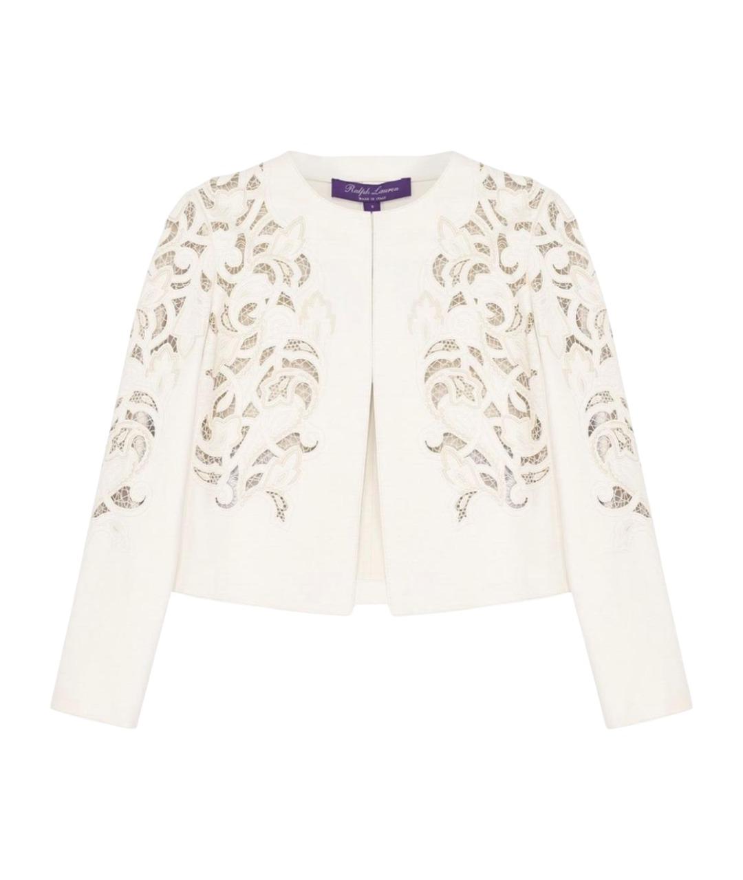 RALPH LAUREN PURPLE LABEL Белая кожаная куртка, фото 1