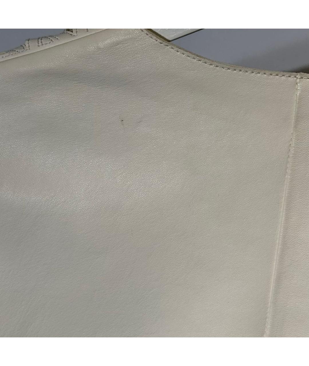 RALPH LAUREN PURPLE LABEL Белая кожаная куртка, фото 8