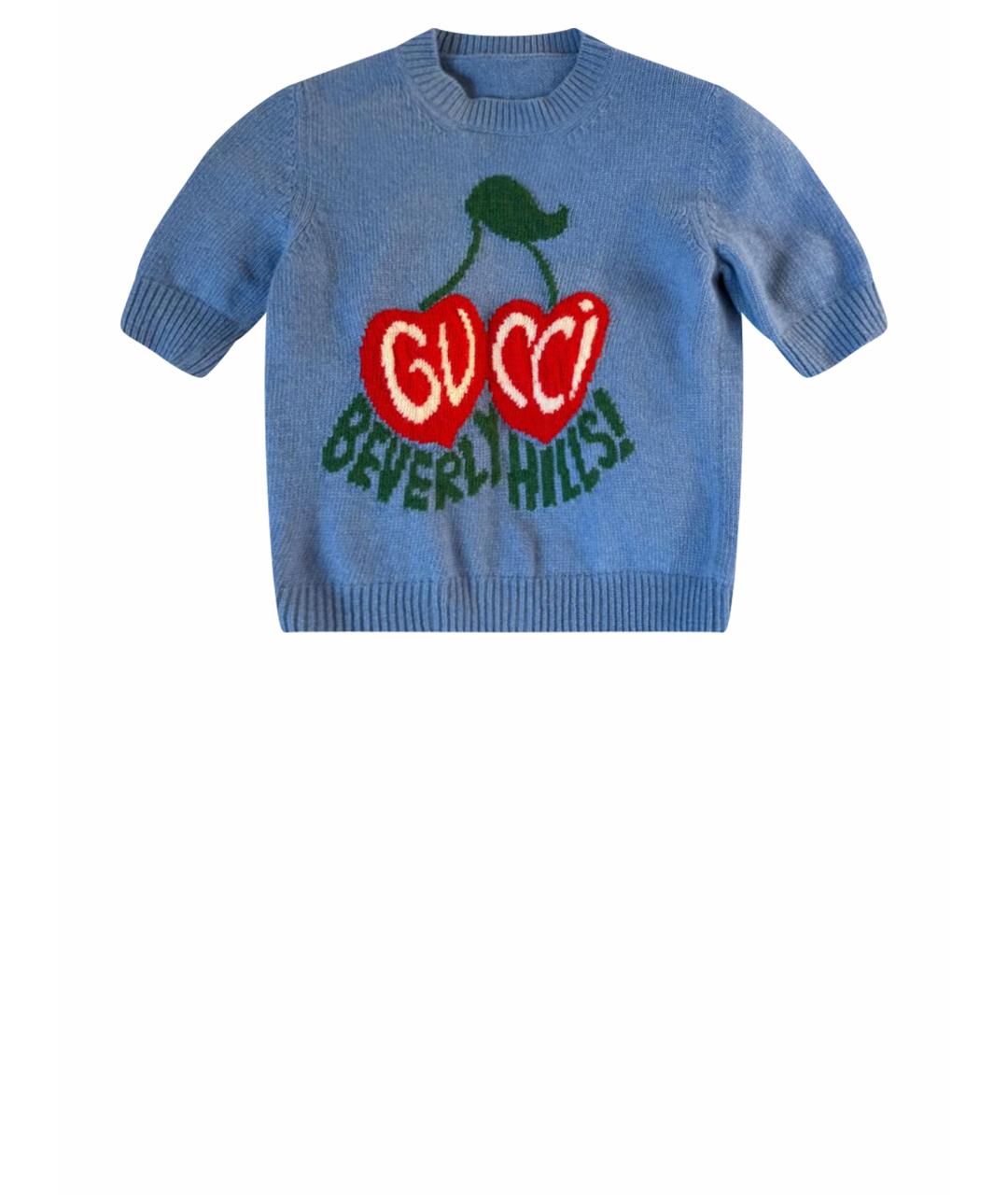 GUCCI Голубой джемпер / свитер, фото 1