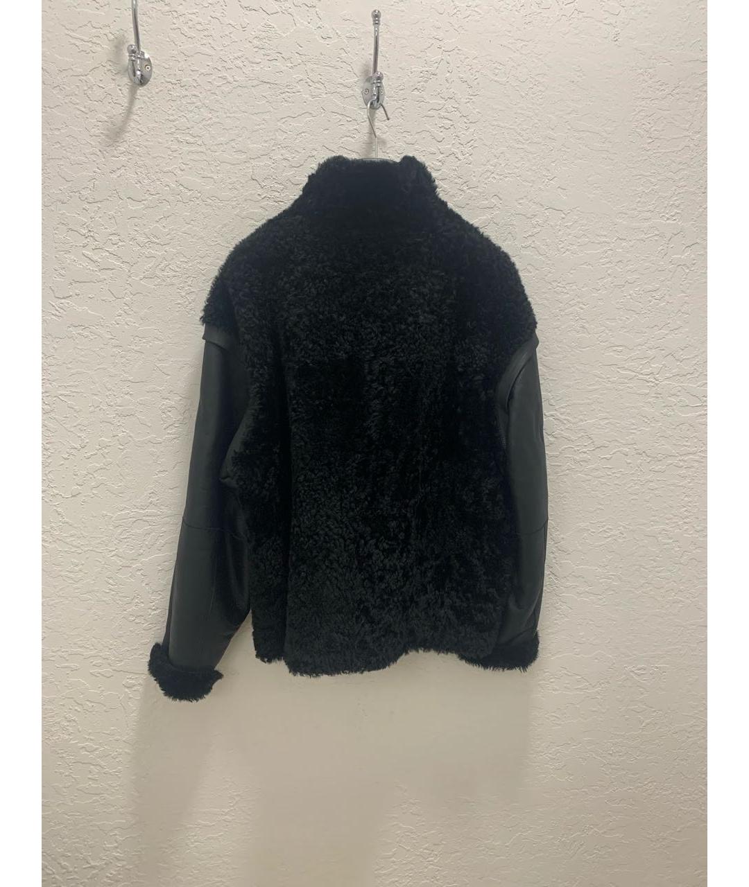 IRO Черная кожаная дубленка, фото 2