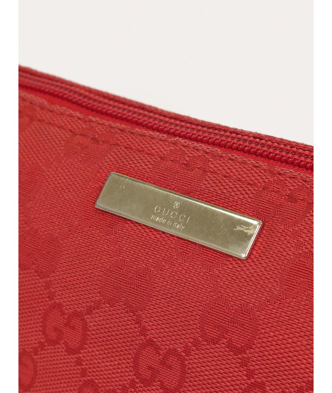 GUCCI Красная кожаная сумка с короткими ручками, фото 6