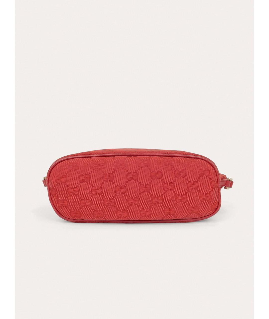 GUCCI Красная кожаная сумка с короткими ручками, фото 5