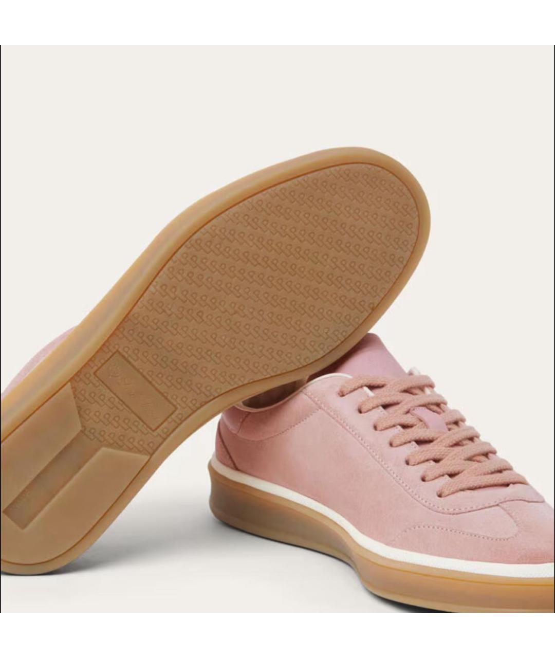 CHANEL Розовые замшевые кеды, фото 7