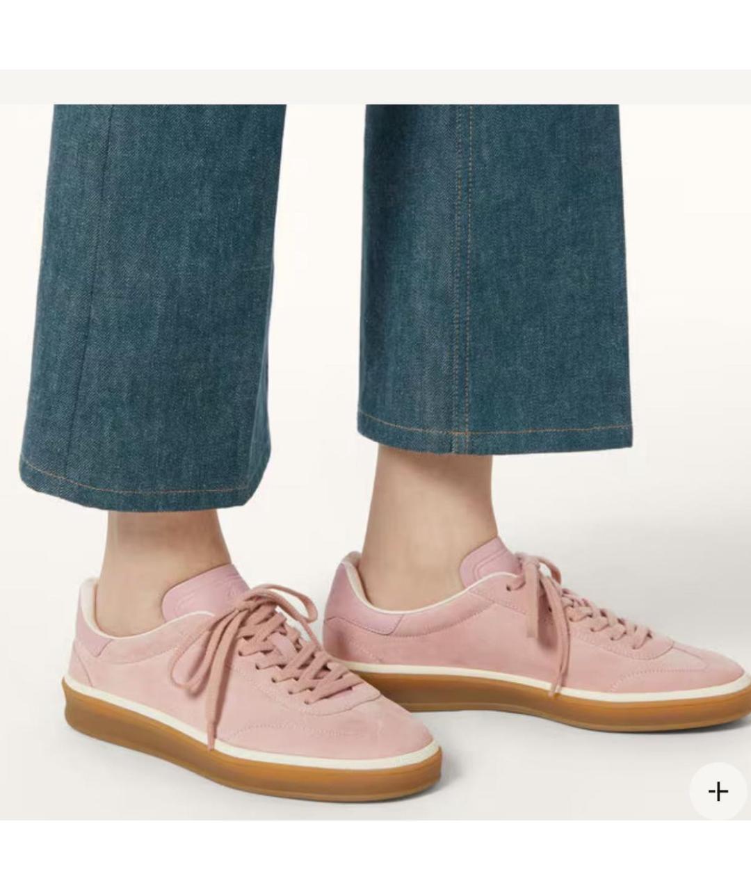 CHANEL Розовые замшевые кеды, фото 3