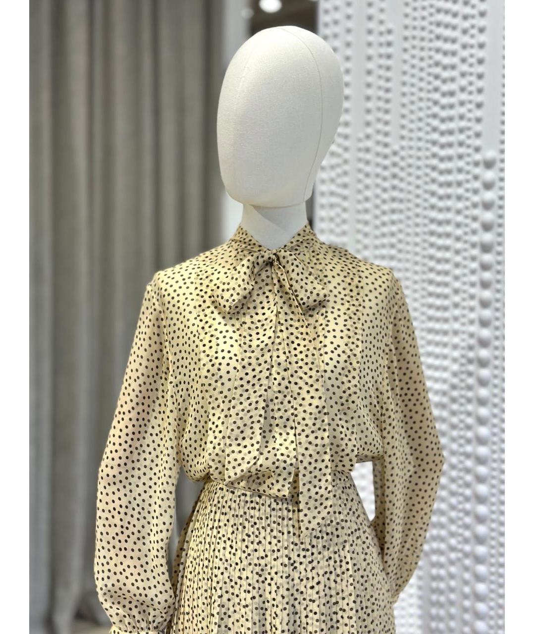 CELINE Мульти шелковое повседневное платье, фото 2