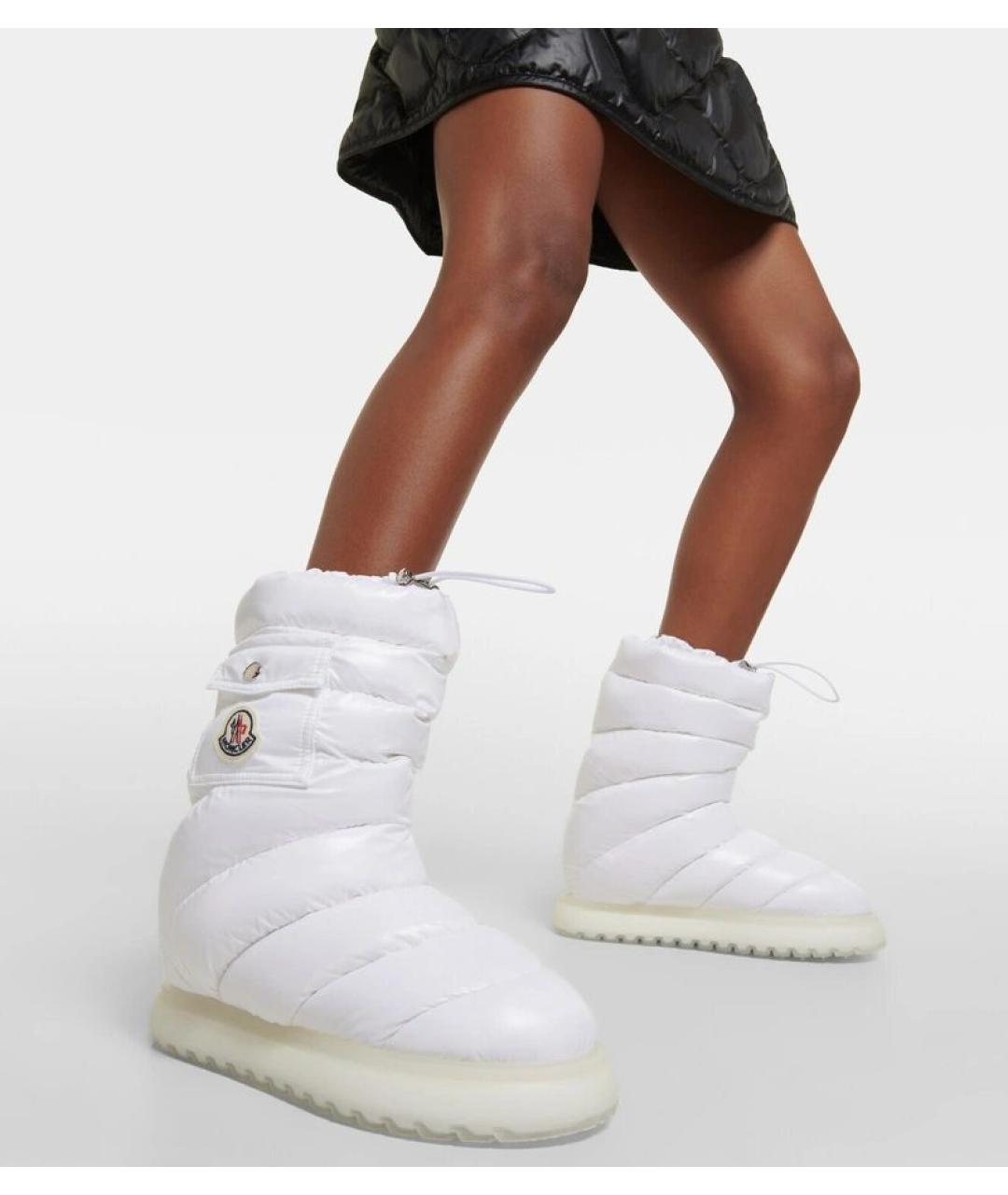 MONCLER Белые ботинки, фото 6