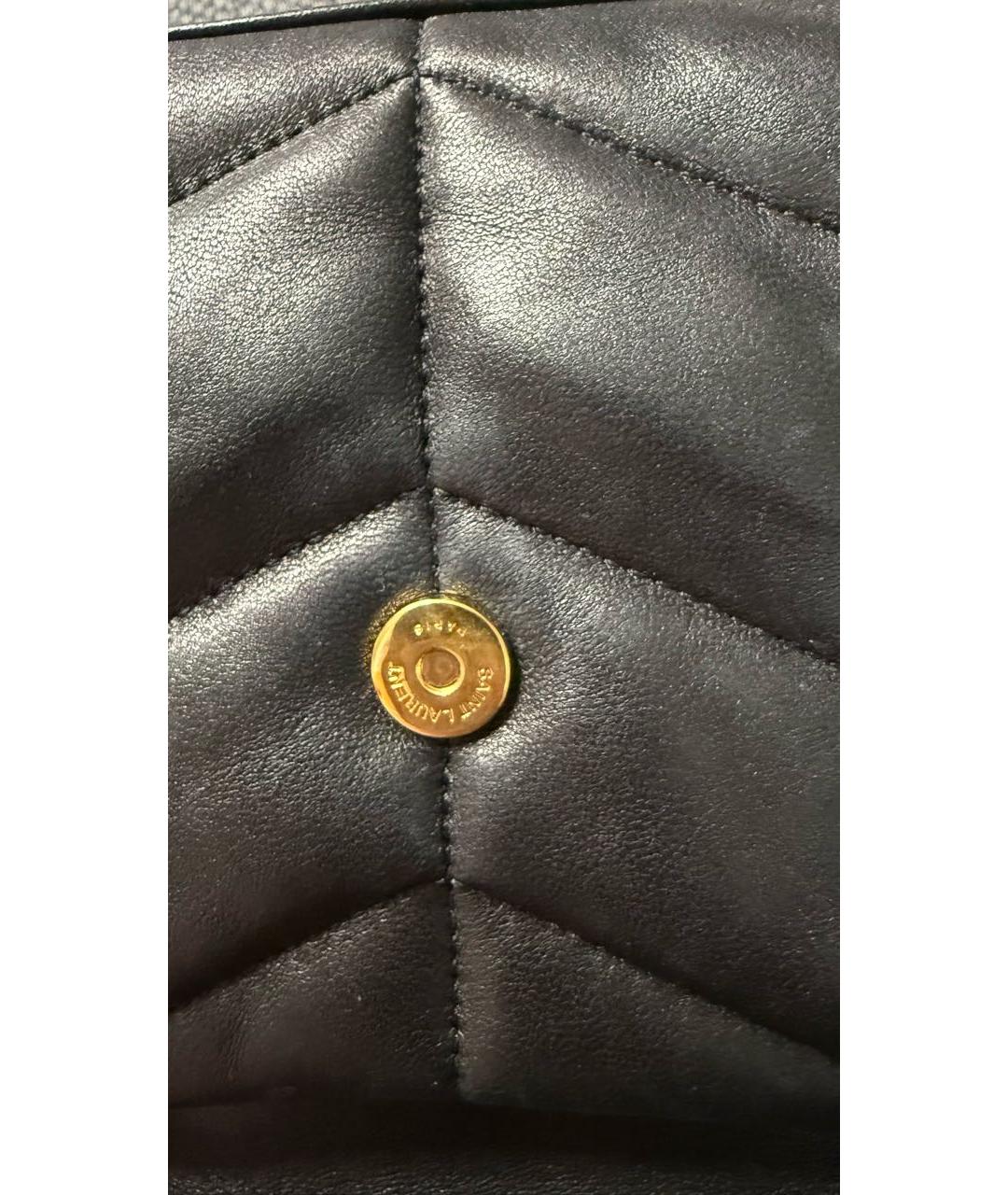 SAINT LAURENT Черная кожаная сумка через плечо, фото 6