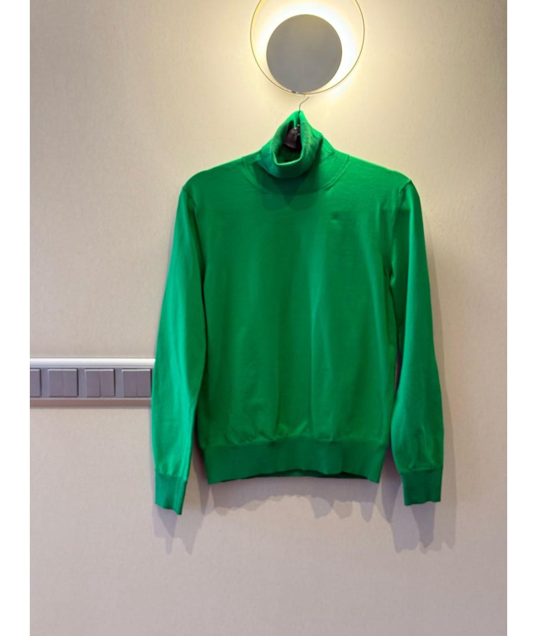 TOM FORD Зеленая шелковая водолазка, фото 5