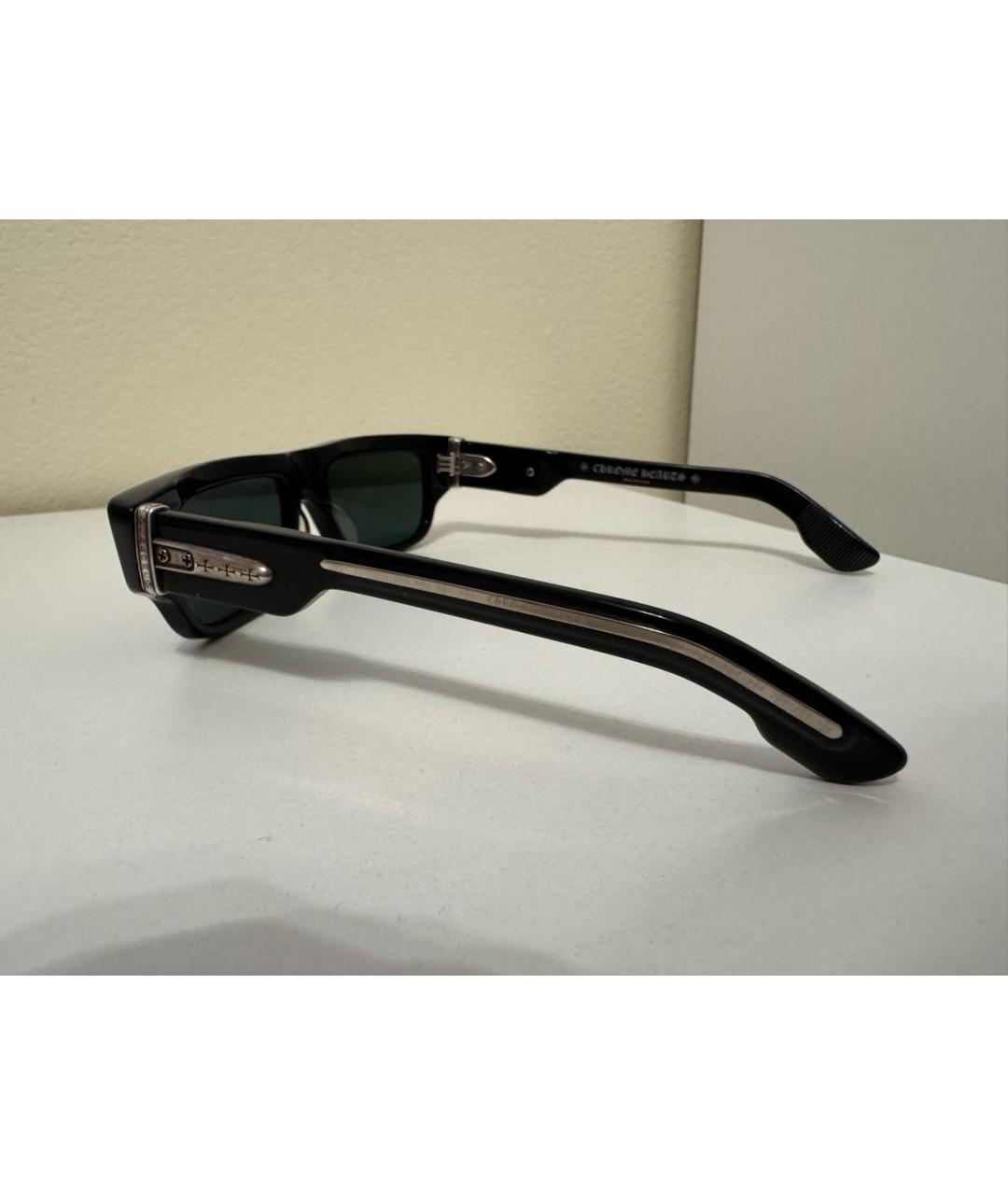 CHROME HEARTS Черные пластиковые солнцезащитные очки, фото 3
