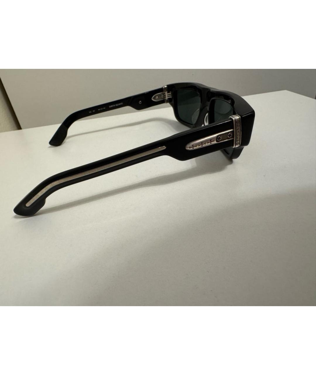 CHROME HEARTS Черные пластиковые солнцезащитные очки, фото 2