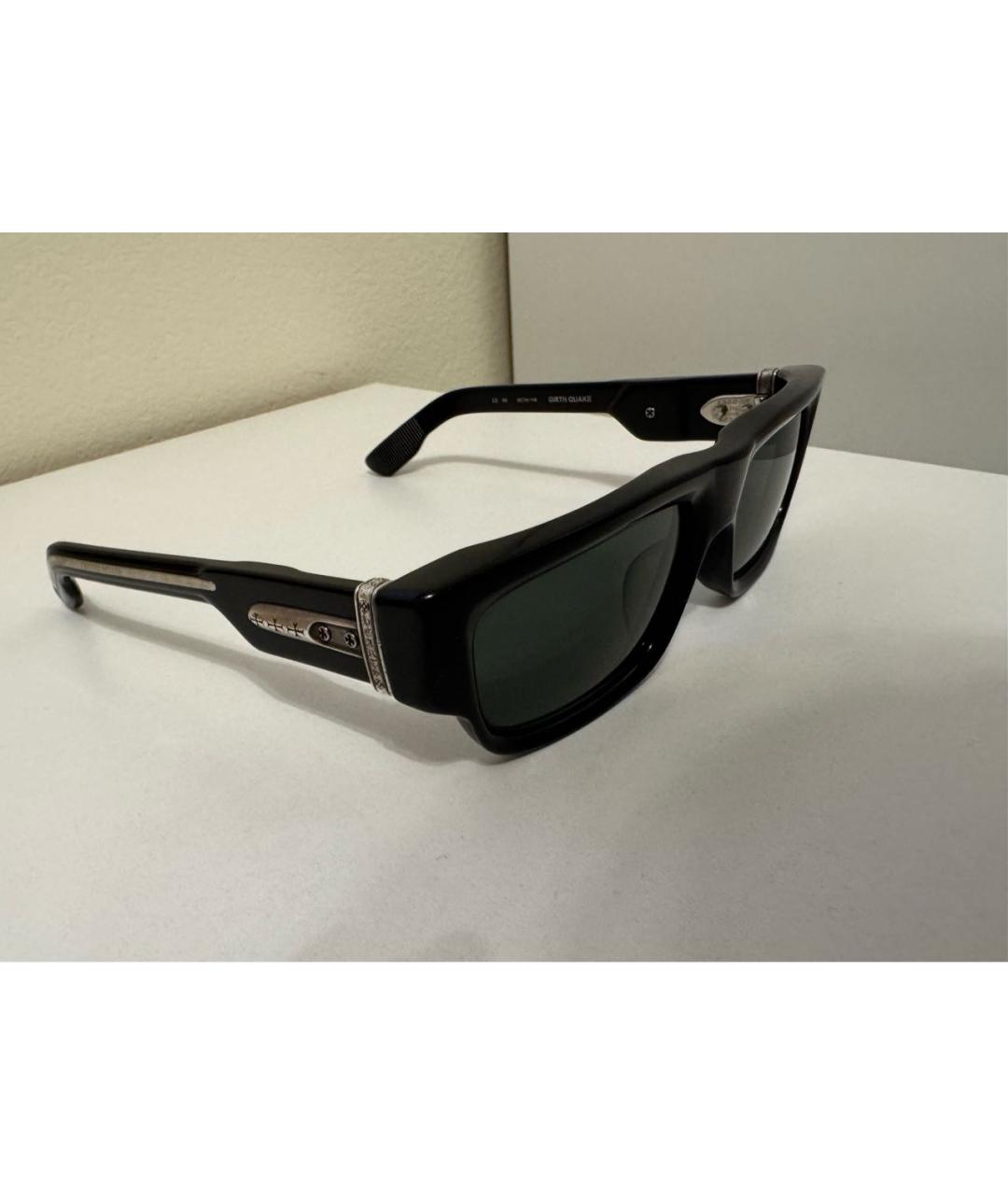 CHROME HEARTS Черные пластиковые солнцезащитные очки, фото 4