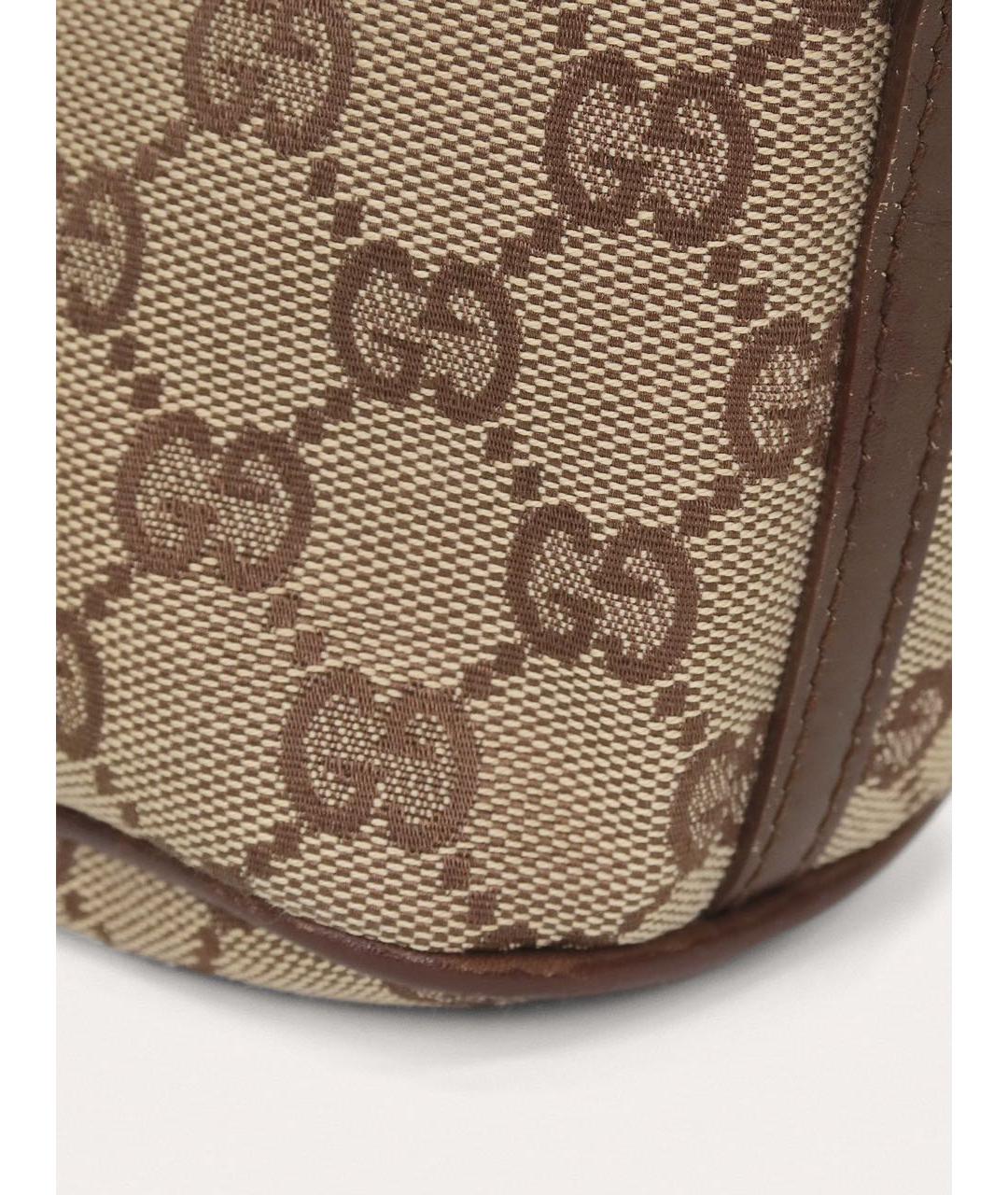 GUCCI Бежевая кожаная сумка с короткими ручками, фото 8