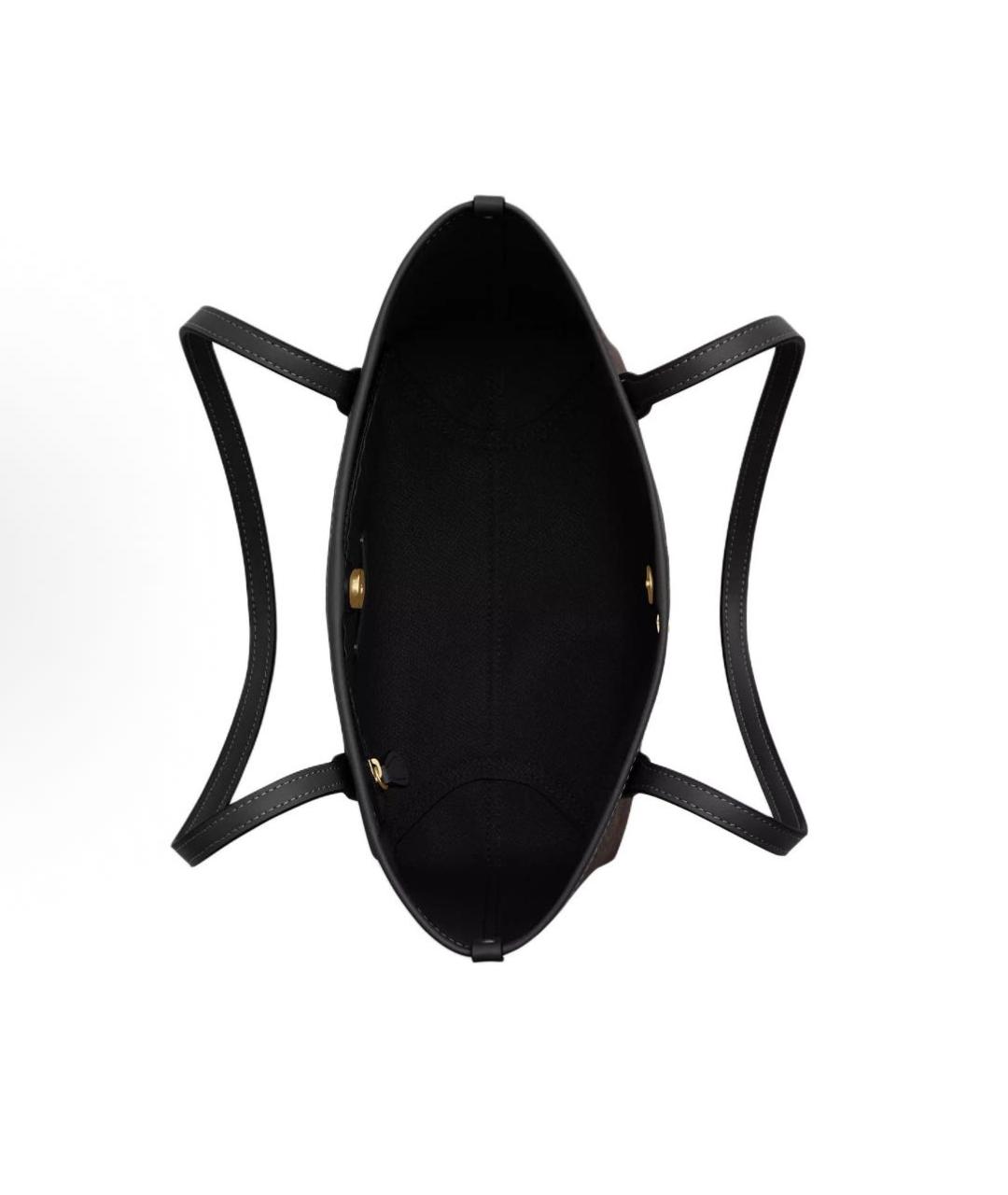 COACH Коричневая кожаная сумка тоут, фото 3