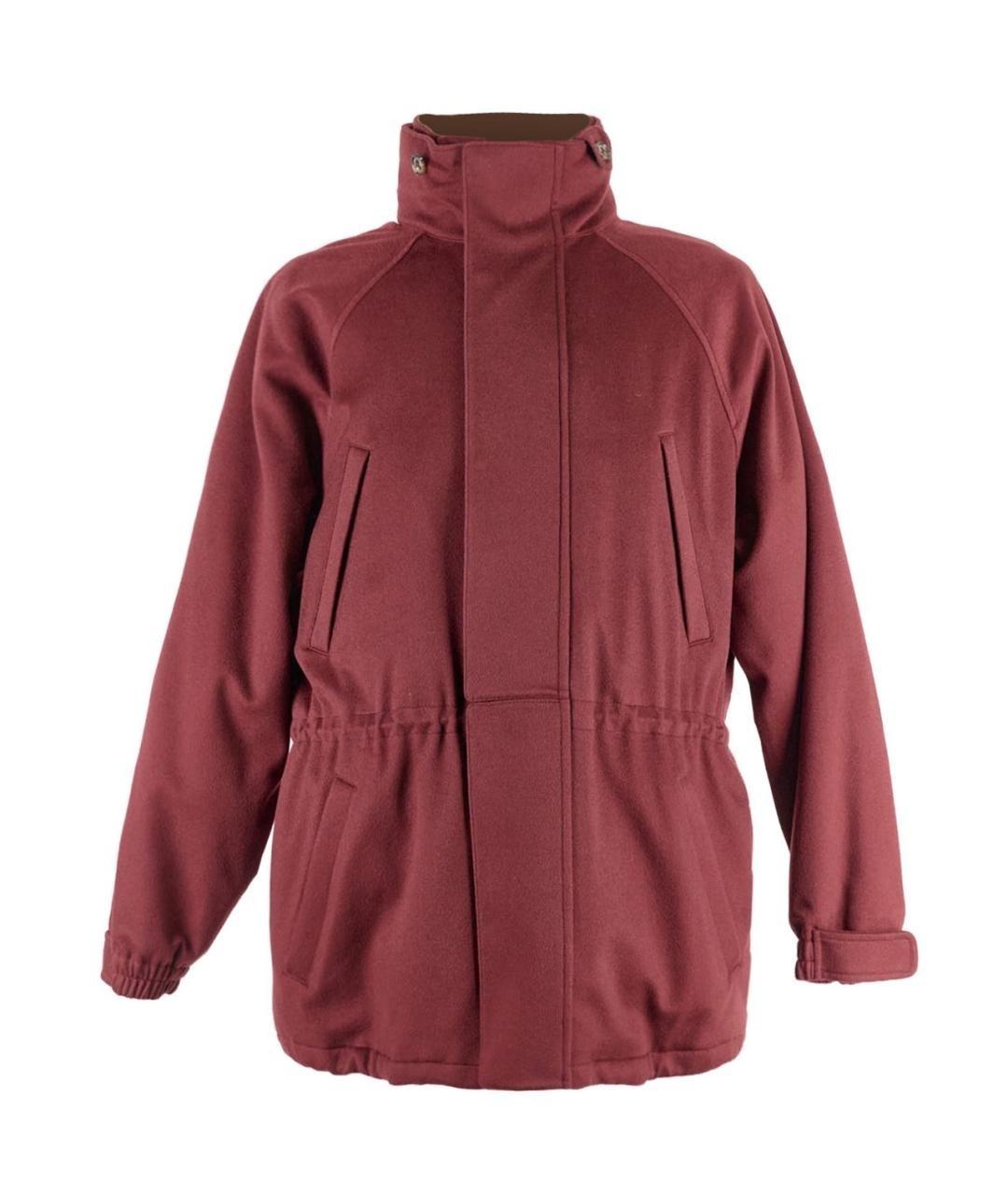 LORO PIANA Бордовая кашемировая парка, фото 1