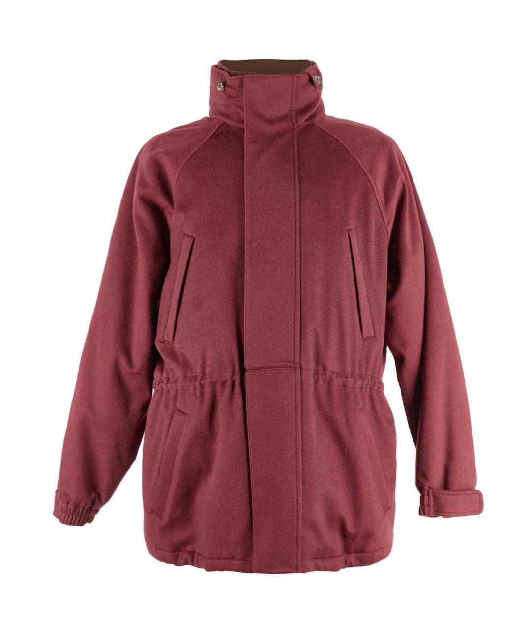 LORO PIANA Бордовая кашемировая парка, фото 9