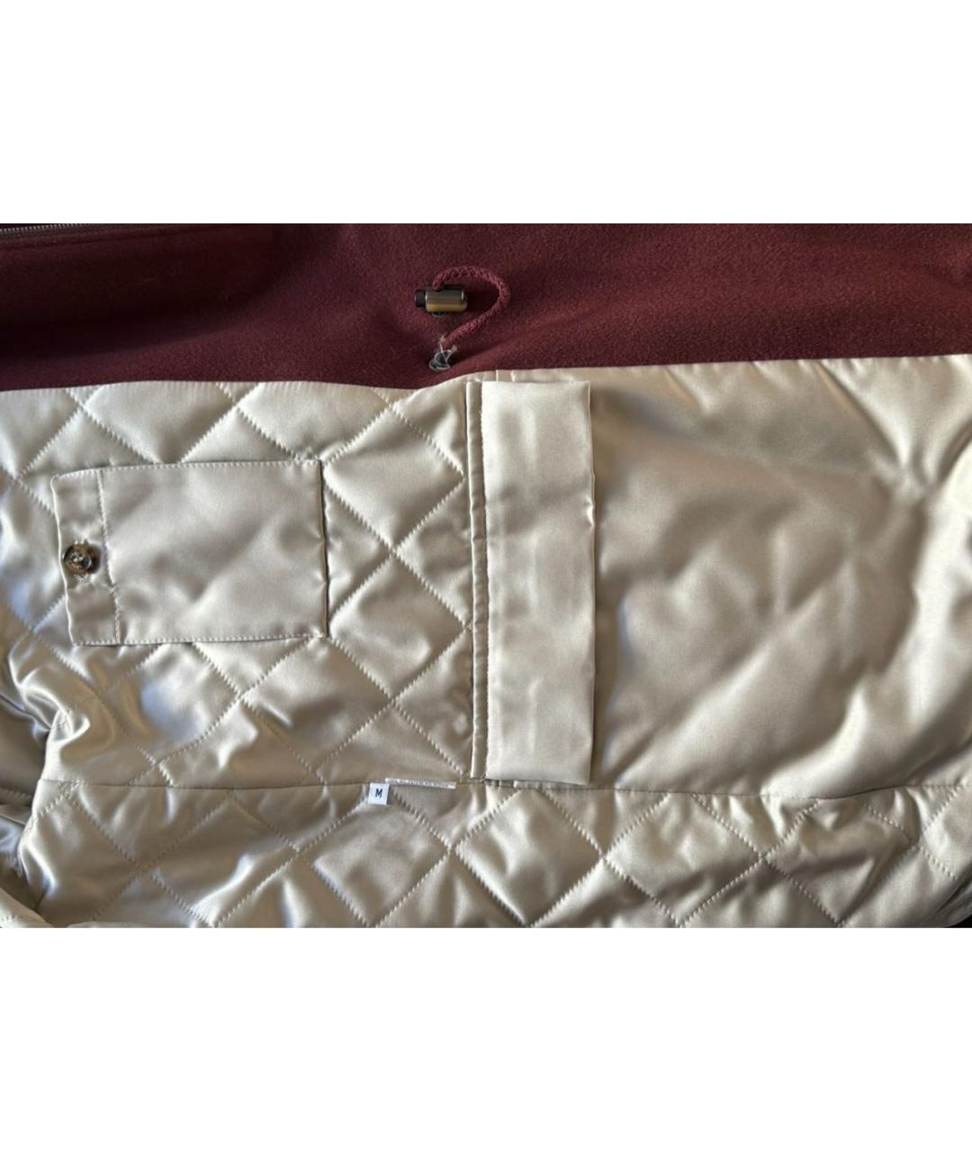 LORO PIANA Бордовая кашемировая парка, фото 8