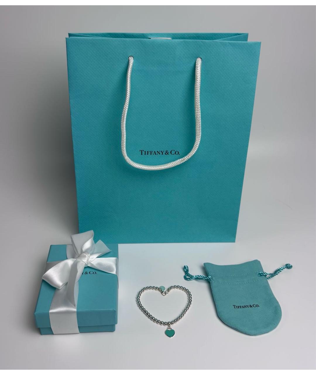 TIFFANY&CO Бирюзовый серебряный браслет, фото 2