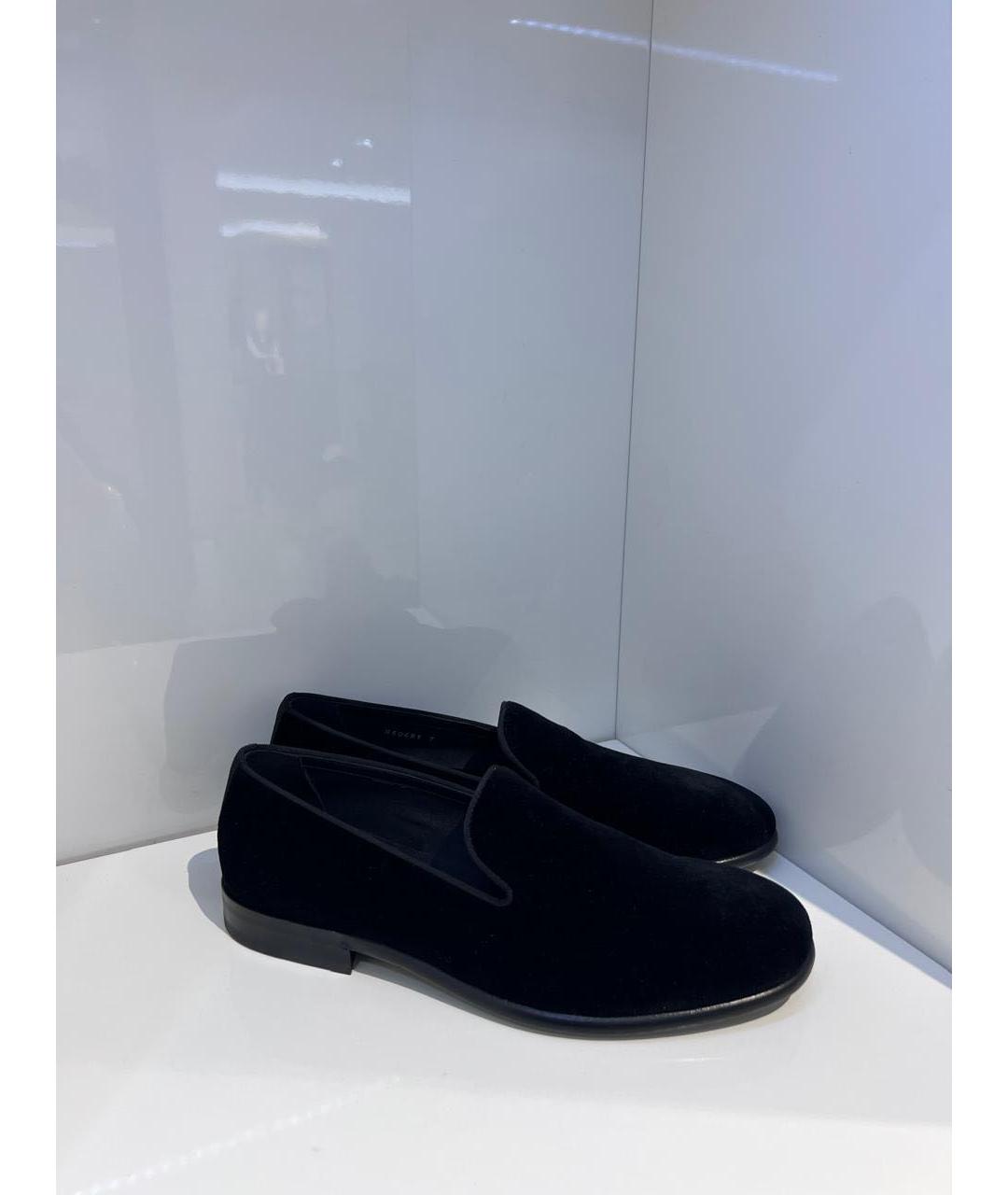 DOLCE&GABBANA Черные замшевые лоферы, фото 2