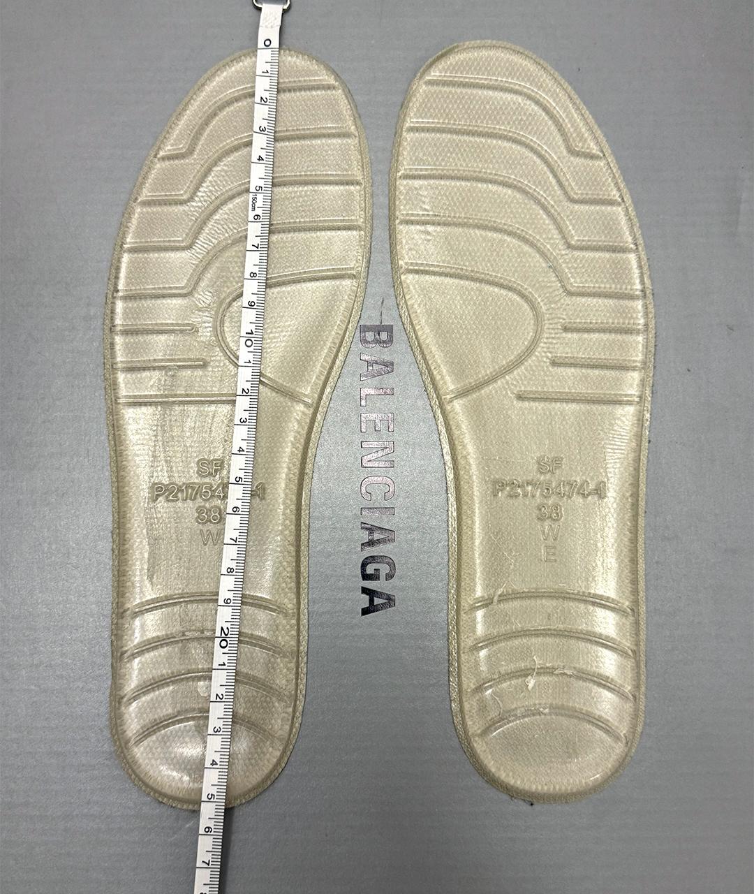 BALENCIAGA Бежевые низкие кроссовки / кеды, фото 5