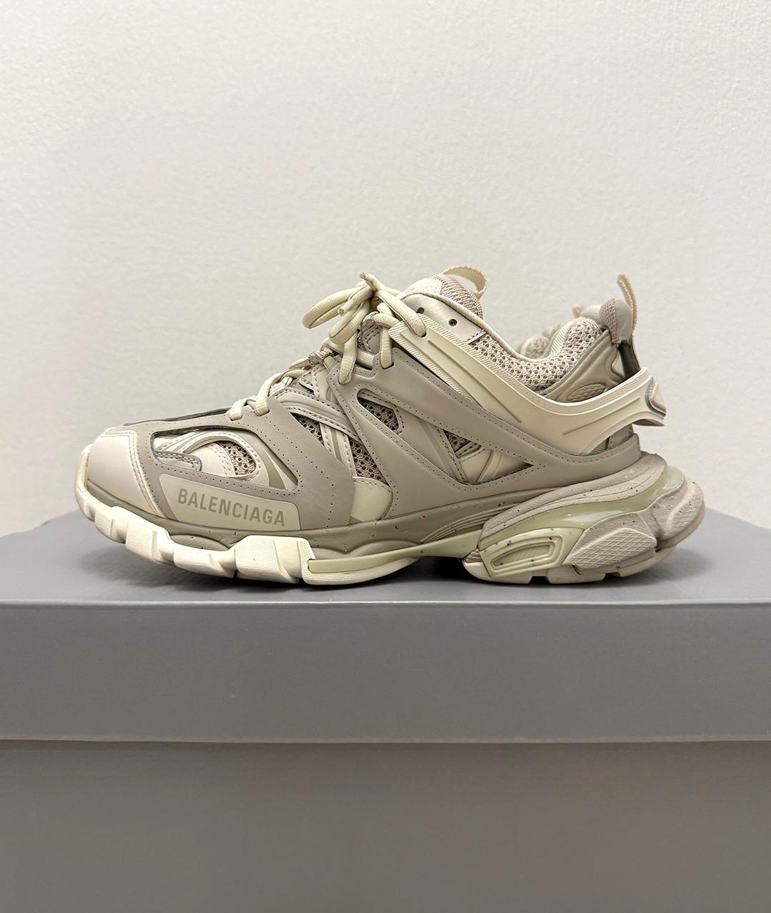 BALENCIAGA Бежевые низкие кроссовки / кеды, фото 6