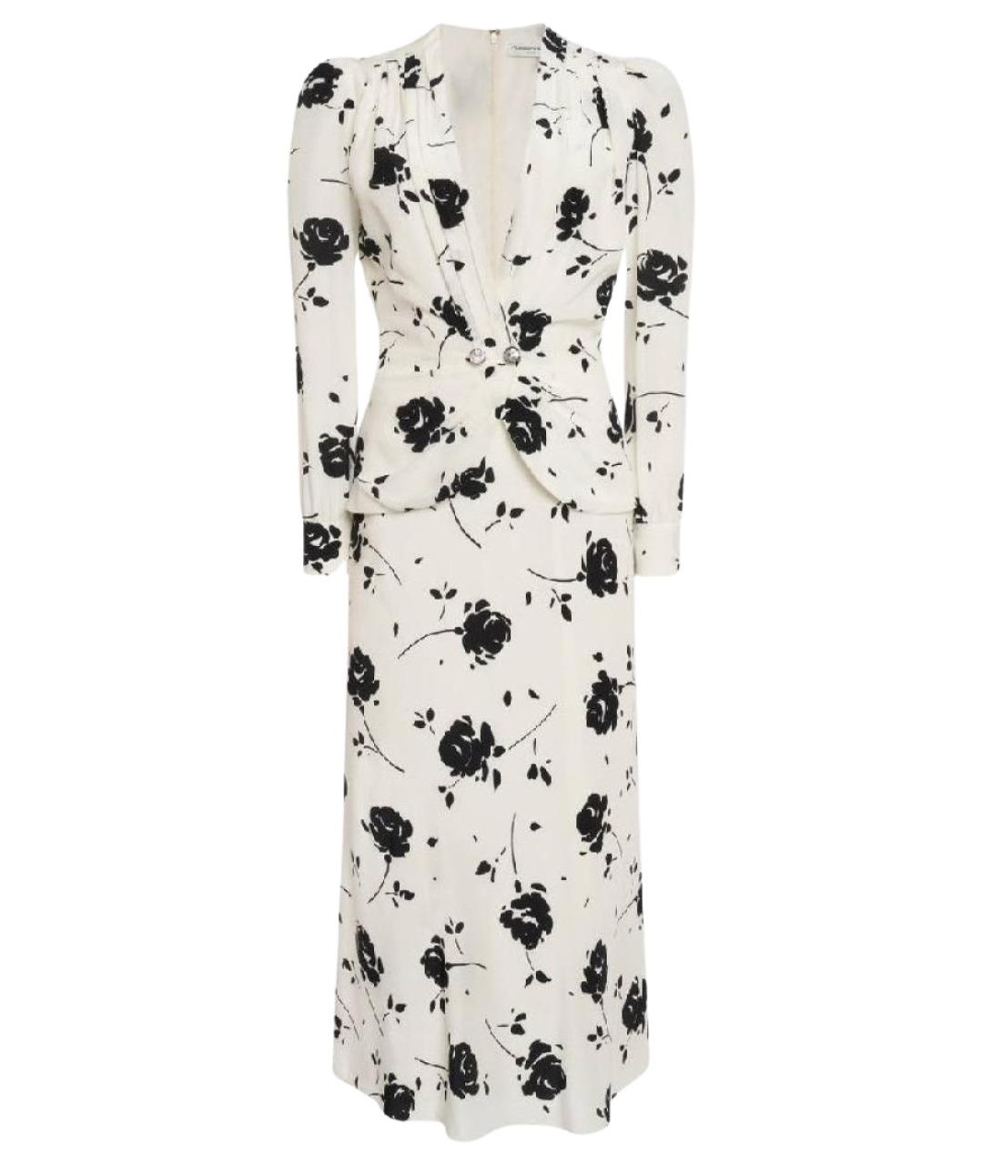 ALESSANDRA RICH Мульти шелковое коктейльное платье, фото 1