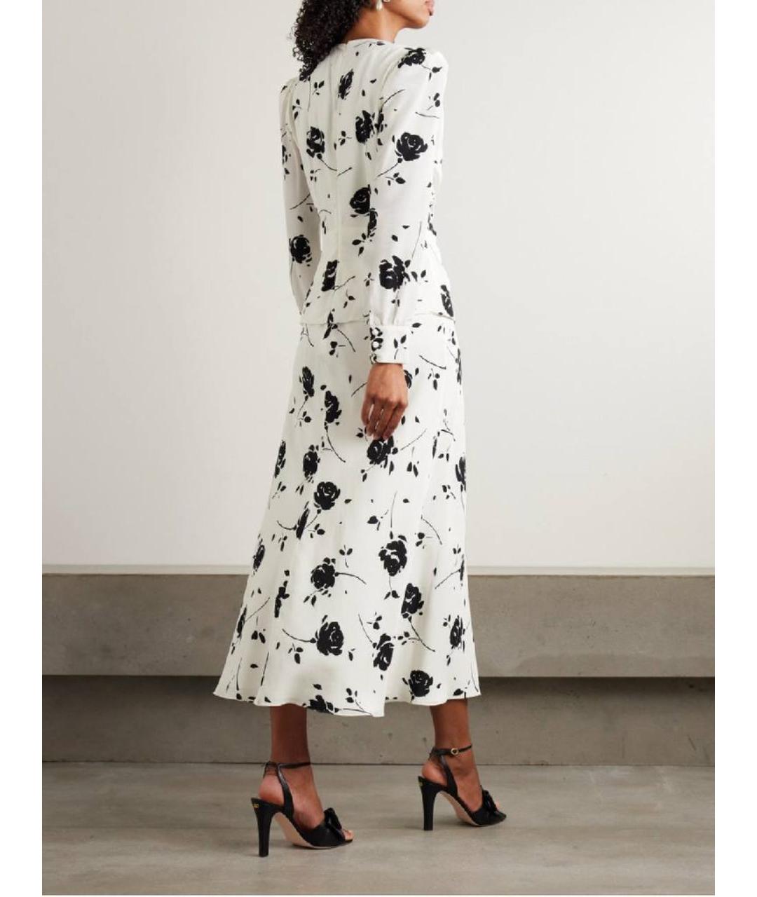 ALESSANDRA RICH Мульти шелковое коктейльное платье, фото 3