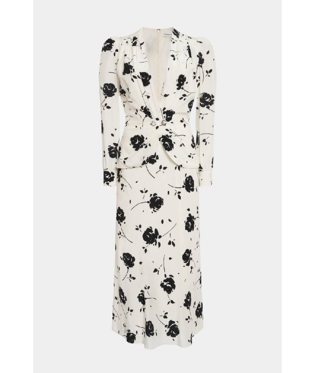 ALESSANDRA RICH Мульти шелковое коктейльное платье, фото 7