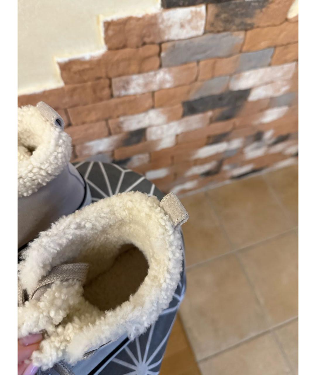 BRUNELLO CUCINELLI Бежевые замшевые кеды, фото 7