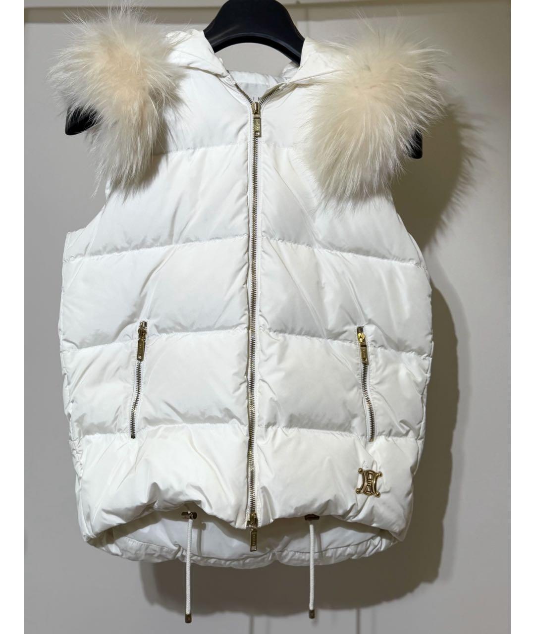 CELINE Белый полиамидовый жилет, фото 6