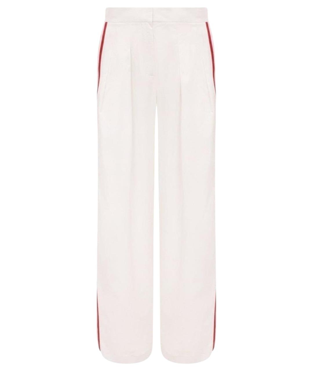 PORTS 1961 Белые вискозные брюки широкие, фото 1