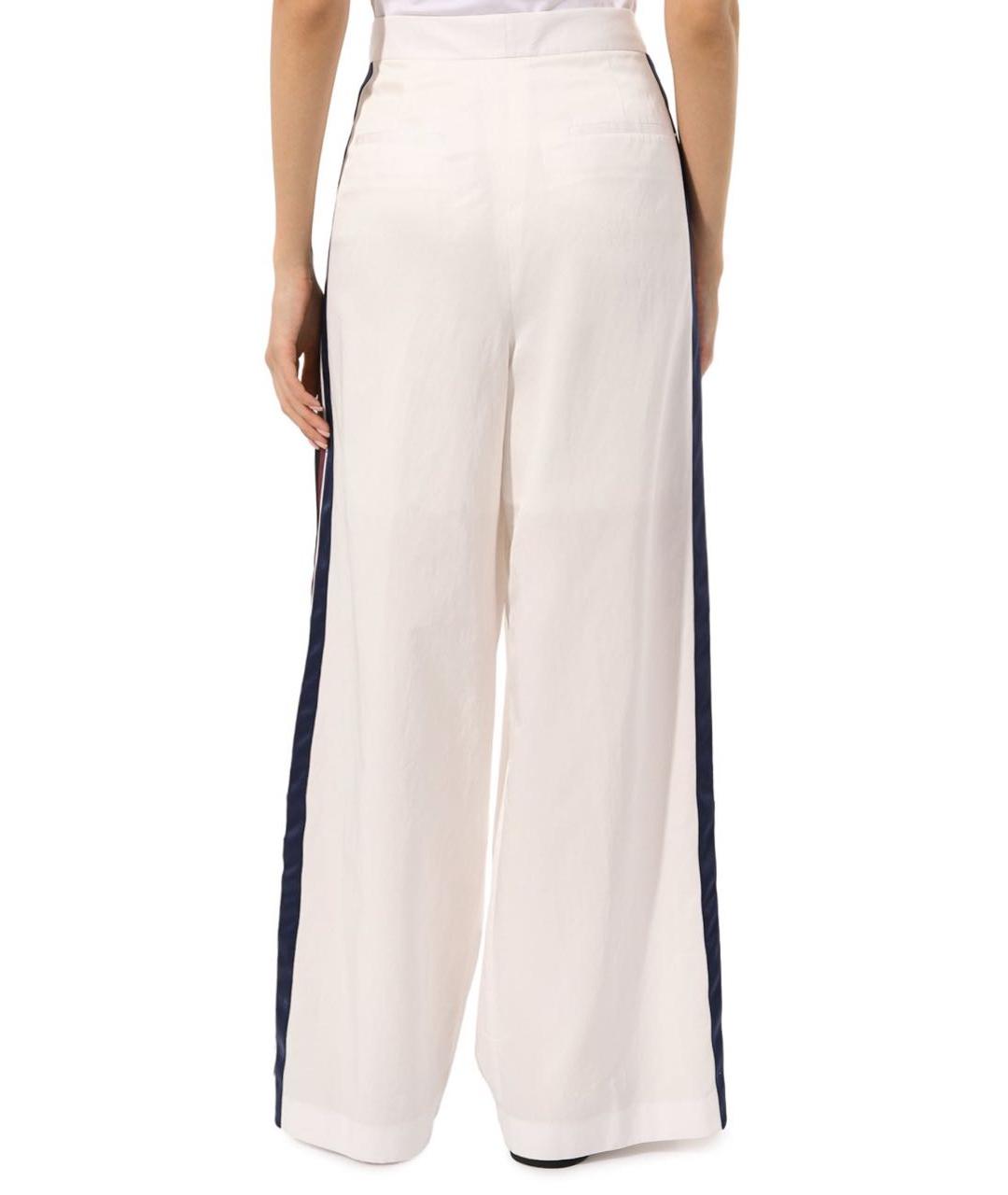 PORTS 1961 Белые вискозные брюки широкие, фото 2