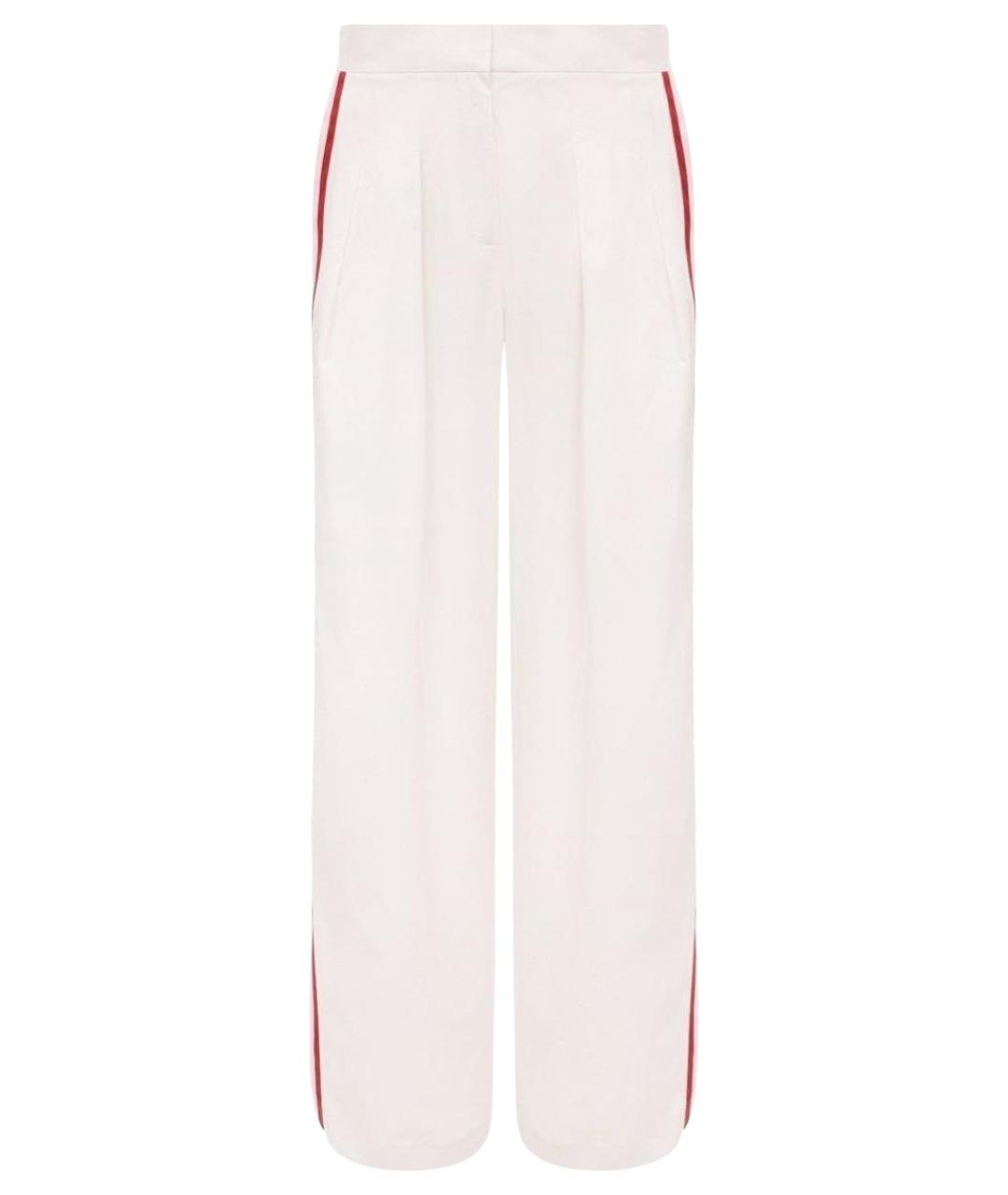 PORTS 1961 Белые вискозные брюки широкие, фото 8