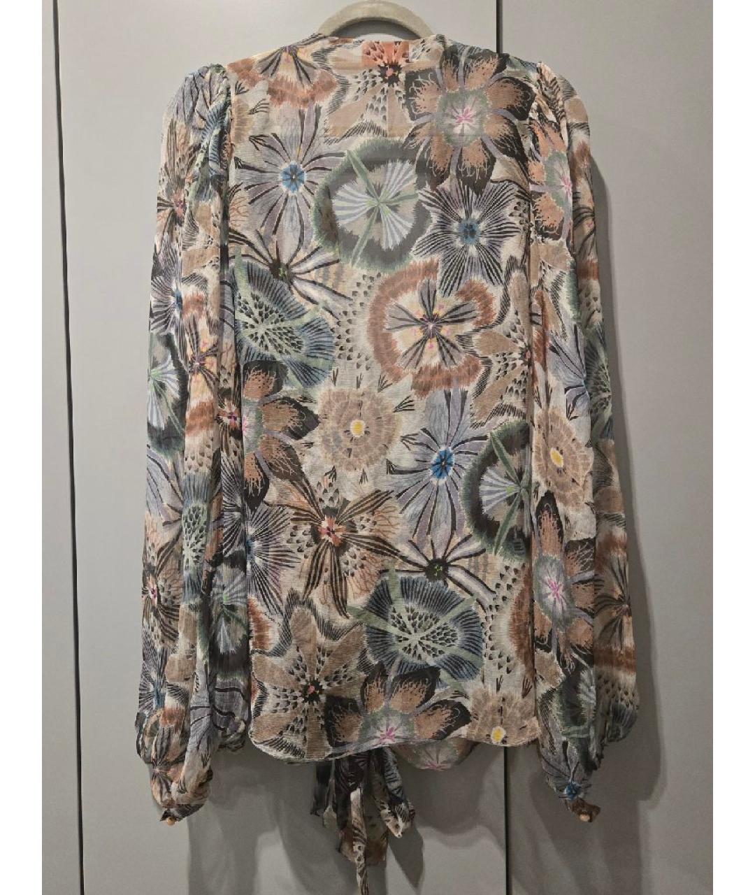 MISSONI Мульти шелковая блузы, фото 5