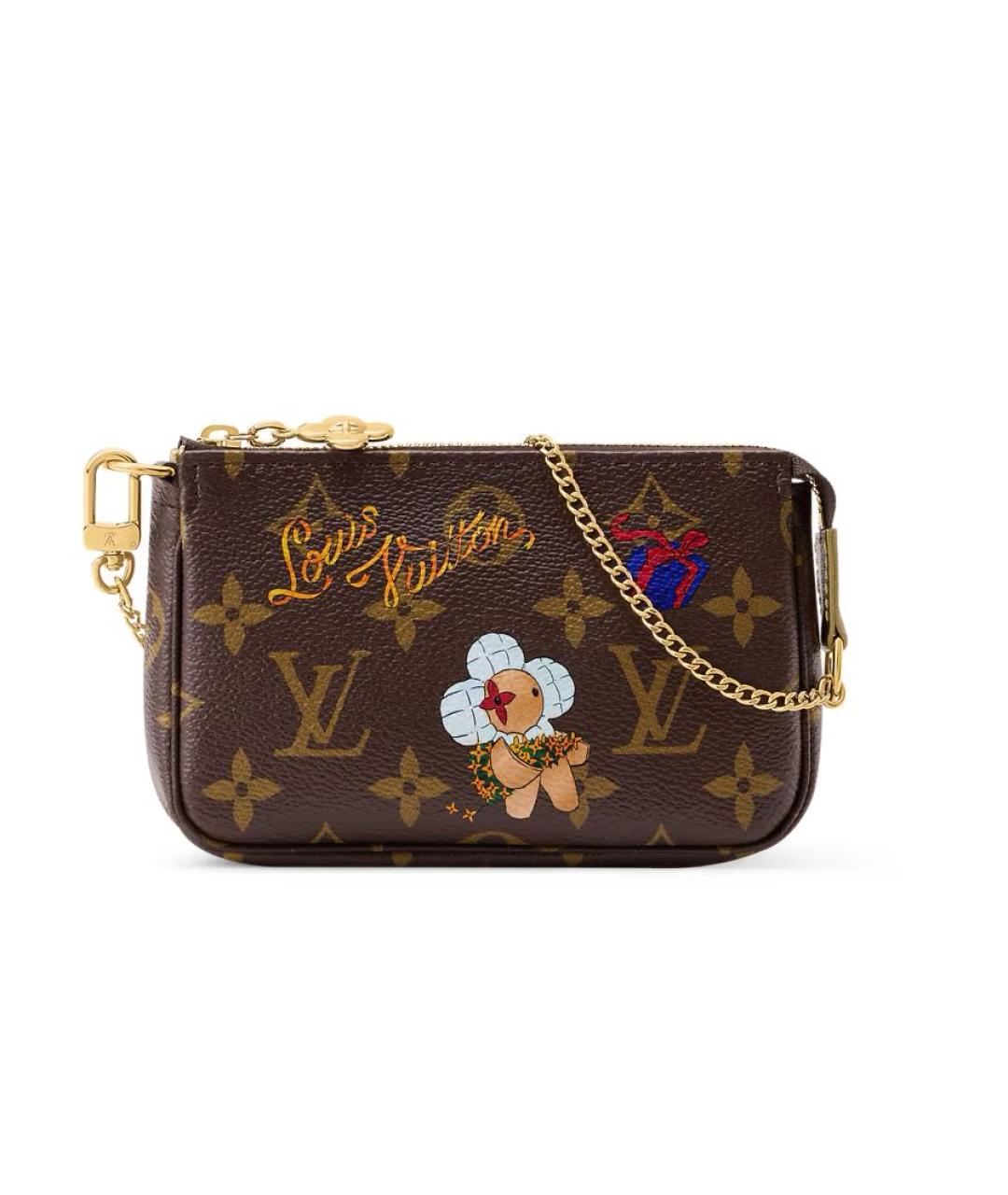 LOUIS VUITTON Коричневый кошелек, фото 5