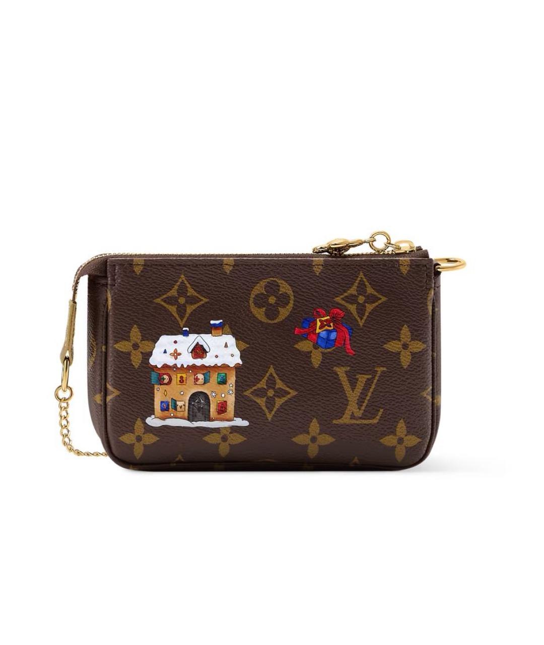 LOUIS VUITTON Коричневый кошелек, фото 4