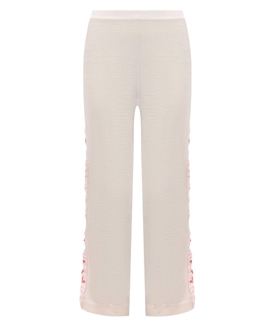 STELLA MCCARTNEY Бежевые шерстяные прямые брюки, фото 1