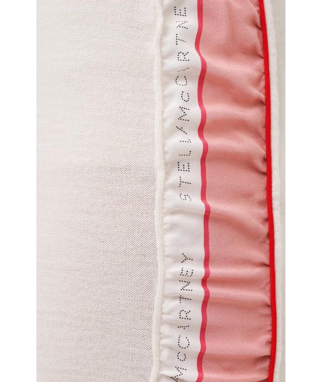 STELLA MCCARTNEY Бежевые шерстяные прямые брюки, фото 4