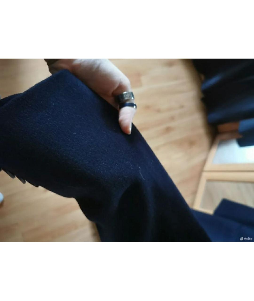 LORO PIANA Черное шерстяное пальто, фото 4